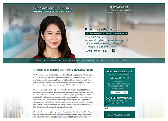 Dr Annabelle Leong - ENT Surgeon